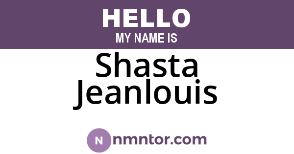 Shasta Jeanlouis