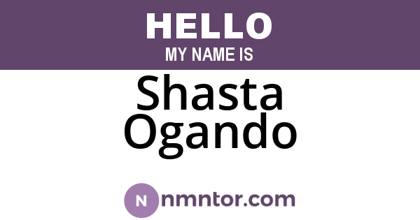 Shasta Ogando