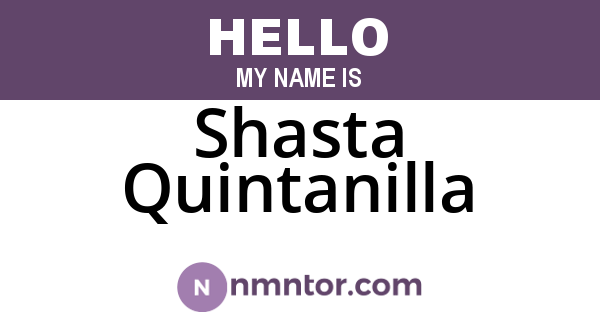 Shasta Quintanilla