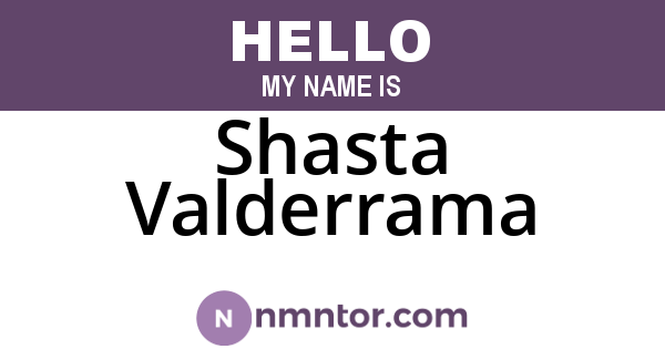 Shasta Valderrama