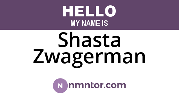 Shasta Zwagerman