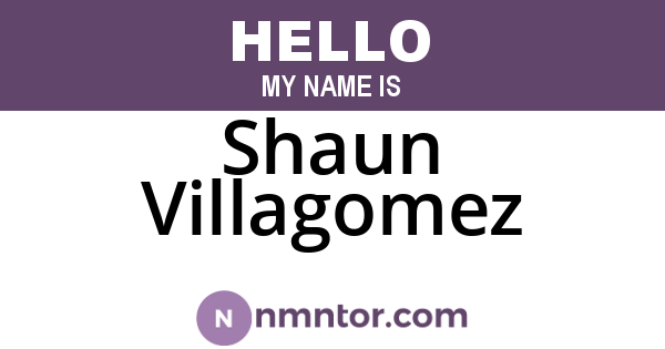 Shaun Villagomez