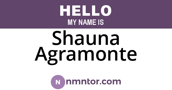 Shauna Agramonte