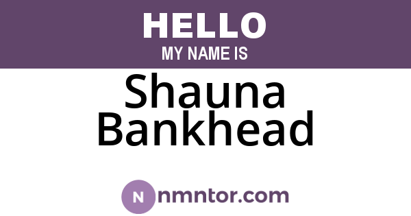Shauna Bankhead