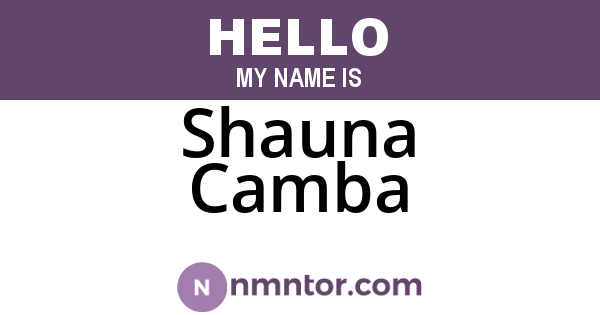 Shauna Camba