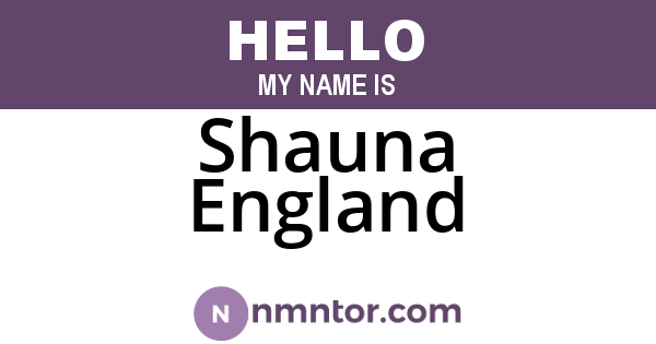 Shauna England