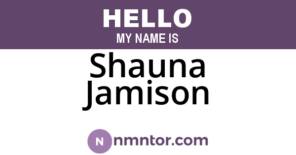 Shauna Jamison