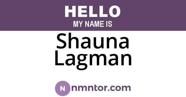 Shauna Lagman