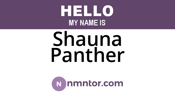 Shauna Panther