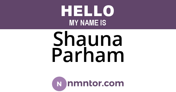 Shauna Parham