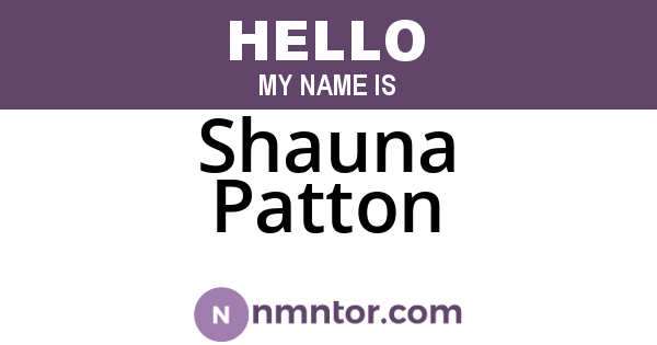 Shauna Patton