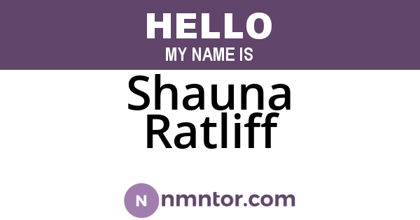 Shauna Ratliff