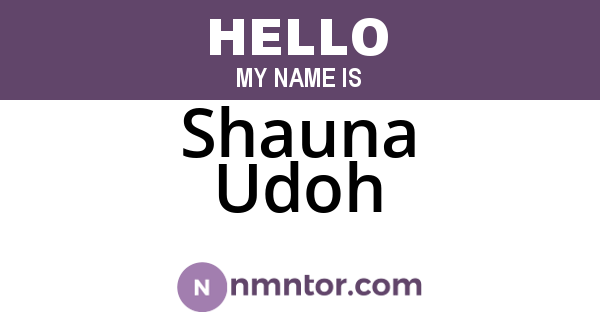 Shauna Udoh