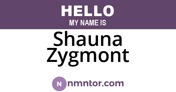 Shauna Zygmont