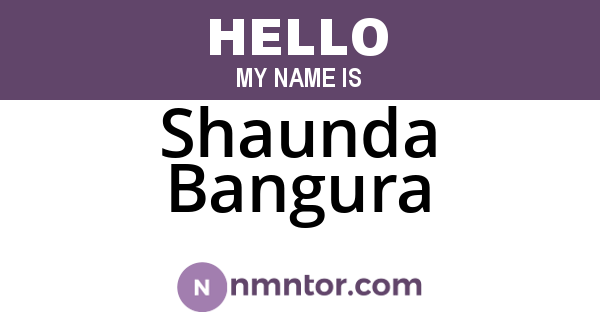 Shaunda Bangura
