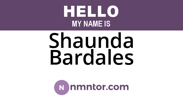 Shaunda Bardales