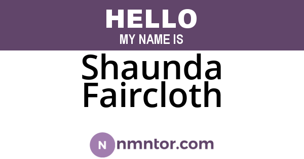 Shaunda Faircloth