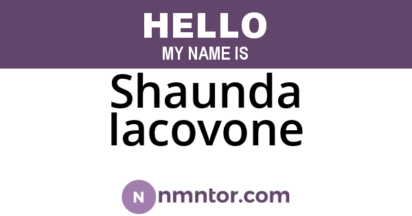 Shaunda Iacovone