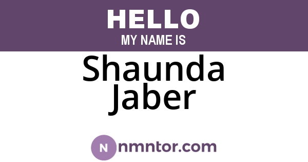 Shaunda Jaber