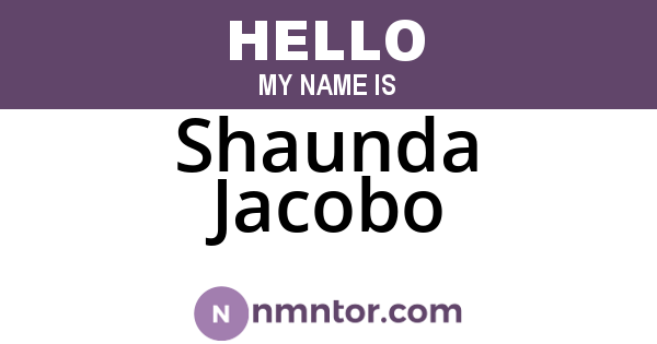 Shaunda Jacobo
