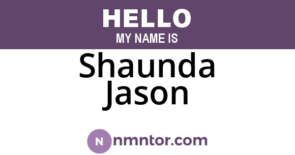 Shaunda Jason