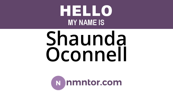 Shaunda Oconnell