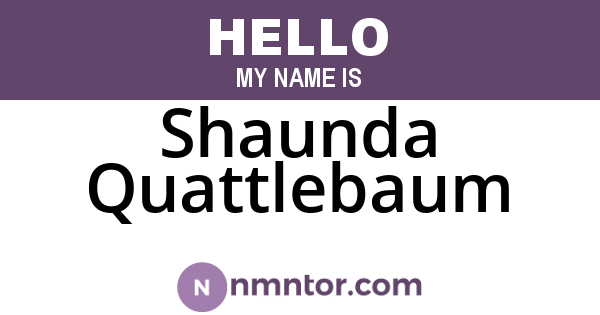 Shaunda Quattlebaum