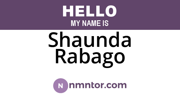 Shaunda Rabago
