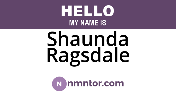 Shaunda Ragsdale