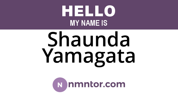 Shaunda Yamagata