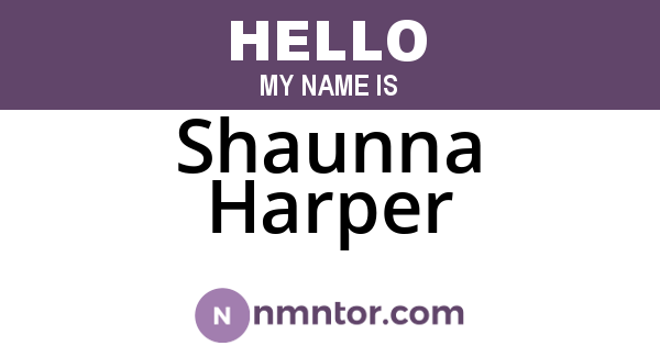 Shaunna Harper