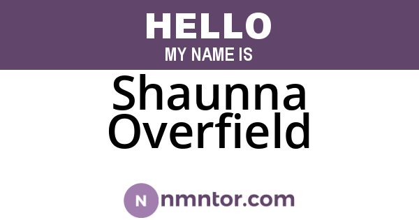 Shaunna Overfield
