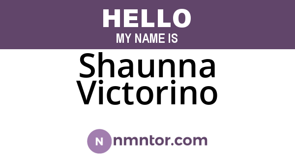 Shaunna Victorino