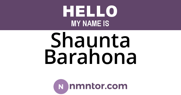 Shaunta Barahona