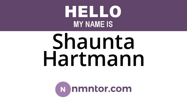 Shaunta Hartmann
