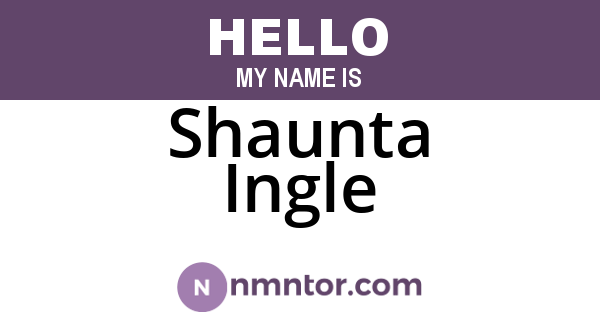 Shaunta Ingle
