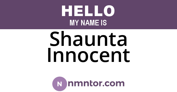 Shaunta Innocent