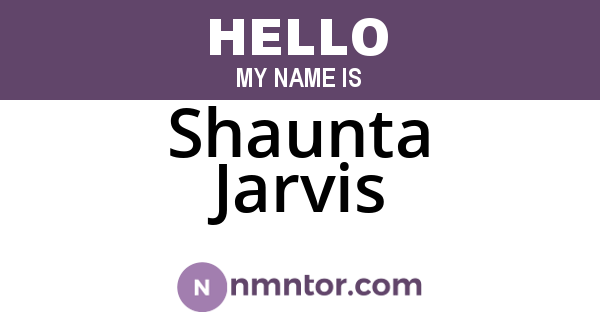 Shaunta Jarvis