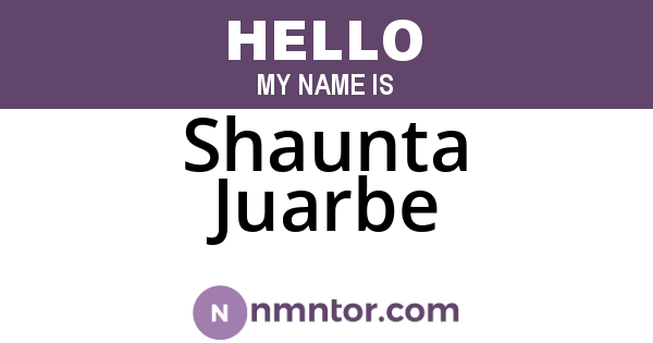Shaunta Juarbe