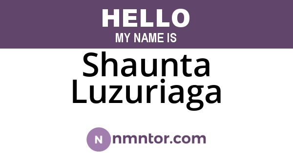 Shaunta Luzuriaga
