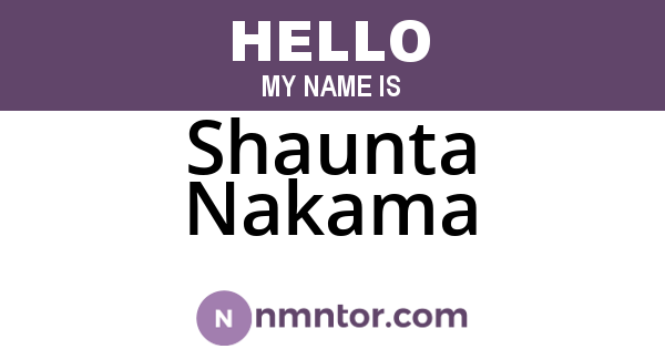 Shaunta Nakama