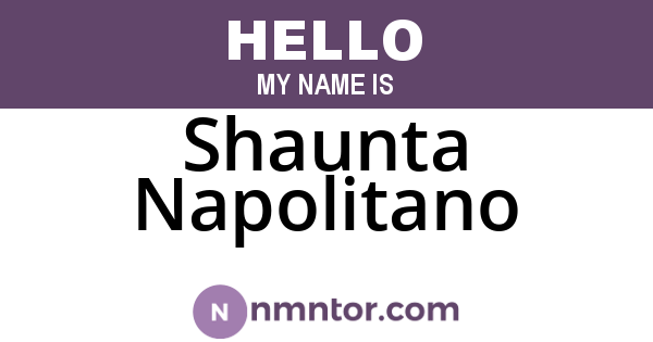Shaunta Napolitano