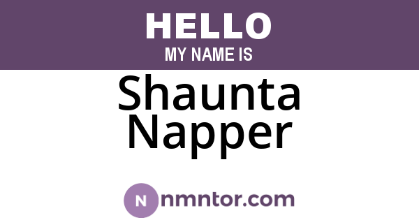 Shaunta Napper