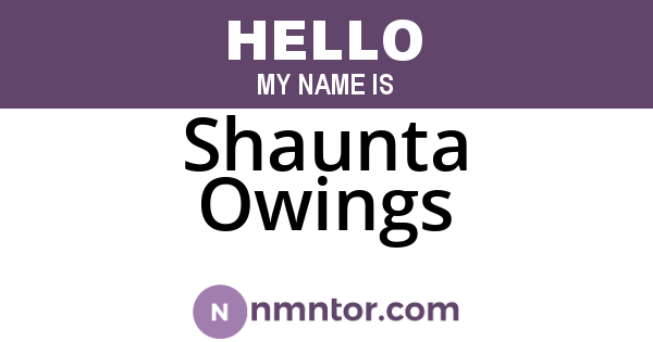 Shaunta Owings