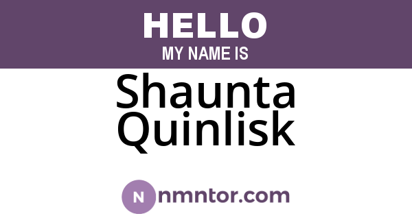 Shaunta Quinlisk