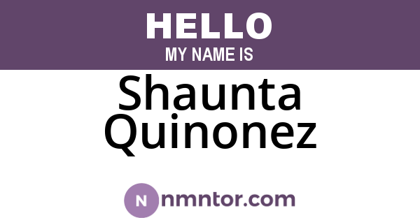 Shaunta Quinonez