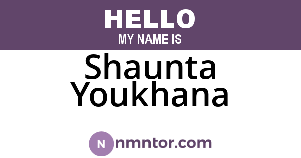 Shaunta Youkhana