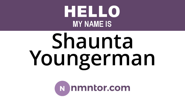 Shaunta Youngerman