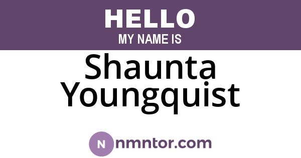 Shaunta Youngquist