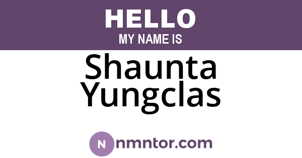 Shaunta Yungclas